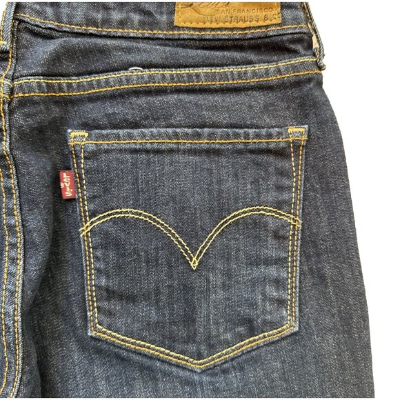 LEVI'S STRAUSS & CO Women Demi Curve Classic Boot Cut Jeans 28 denim - Picture 7 of 9